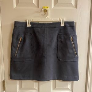 Loft faux suede mini skirt